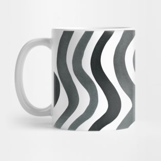 Wavy lines - grey Mug